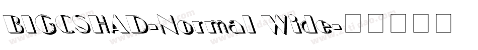 BIGCSHAD-Normal Wide字体转换